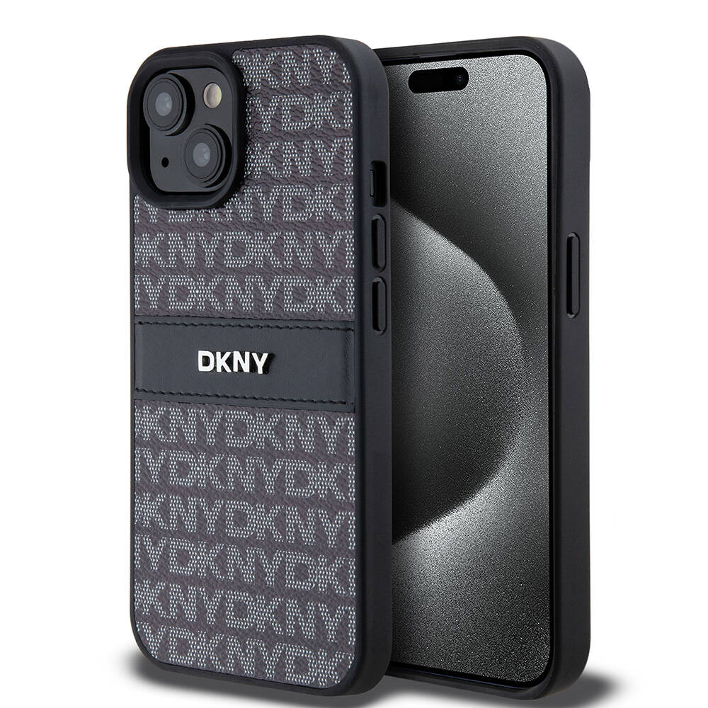 iPhone 15 Kılıf DKNY Orjinal Lisanslı 3D Yazılı Repeat Texture Pattern Kılıf iPhone 15 Kılıf DKNY Orjinal Lisanslı 3D Yazılı Repeat Texture Pattern Kılıf